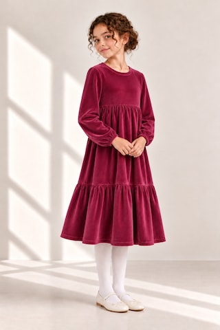 Angel&co. Girls Clothing Kadife Kız Çocuk Midi Elbise Bordo Bordo Angel&co. Girls Clothing Kadife Kız Çocuk Midi Elbise Bordo Bordo