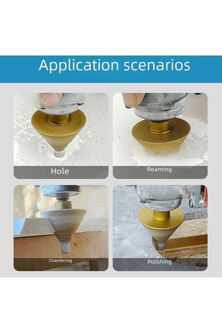 Tongxida M10 Bağlantılı 38mm Elmas Delme Ucu Mermer, Kireçtaşı, Mosaik İçin Hassas Delme Aleti Dayanıklı Taşçı Delici Köşe