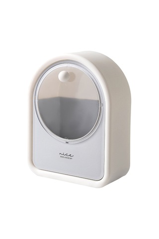 Cbtx Banyo Duvara Monte Pamuklu Çubuk Tutucu Pamuklu Çubuklar İçin Kozmetik Saklama Kutusu, Makyaj Pedleri - Beyaz