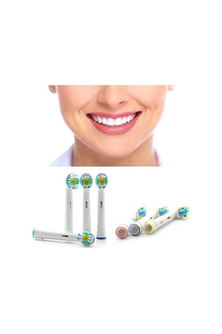 Lovyco Cross Action 4’lü Oral-B Uyumlu Dış Fırçası Yedek Başlığı