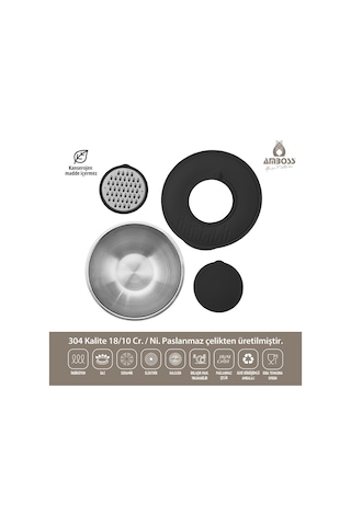 Amboss Ruby 4 Parça Çok Amaçlı Kase 24 Cm