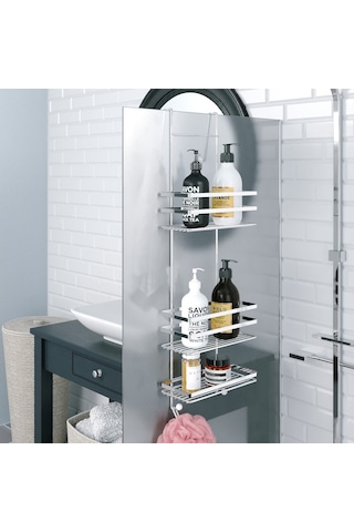 Teknotel Üç Katlı Asmalı Banyo Duş Rafı Krom Lm580 Krom