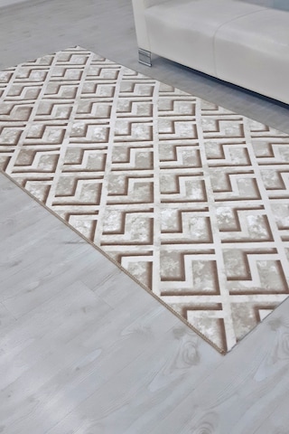 Lüle Halı Kaymaz Taban Yıkanabilir Yolluk Halı Lsm300kahve