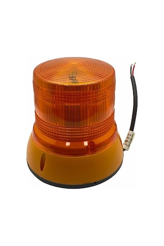 12v-24v Çakar Tepe Lamba Ledli Turuncu 145 145 Mm