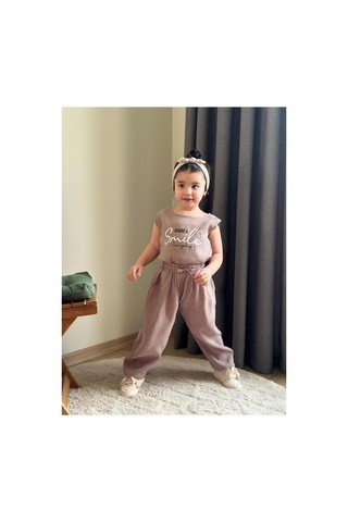 Toikids Modal Kumaş Alt Üst Takım Bej