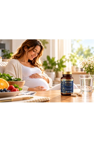 Novacolin Novafol Metilfolat B12 B6 D3 İyot 30 Bitkisel Kapsül
