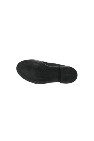 Comfort Shoes 234-24 Deri Trend Fashion Tokalı Kadın Babet Sıyah