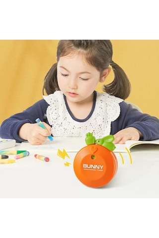 Turuncu Tavşan Mıknatıslı Mekanik Zamanlayıcı Çocuk Timer Alarm