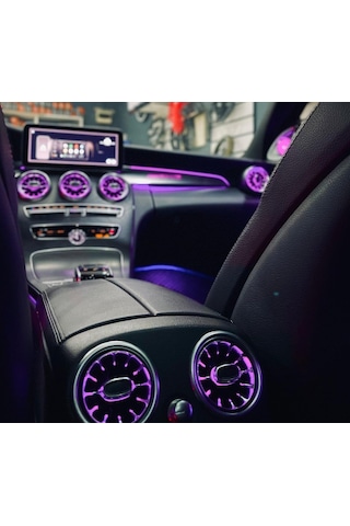 Mercedes W205 Burmester Ambiyans Seti Çok Renkli