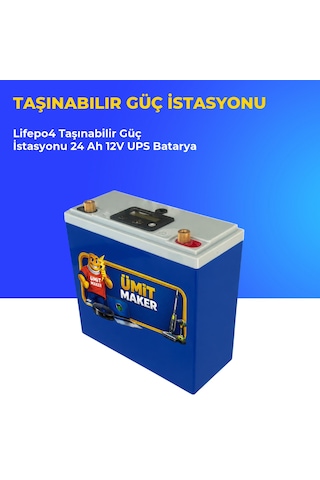 Lifepo4 Taşınabilir Güç İstasyonu 24 Ah 12v Ups Batarya