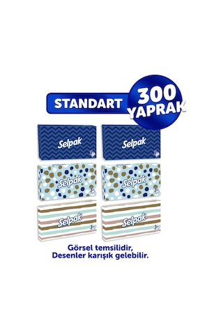 Selpak® Kutu Mendil 6'lı
