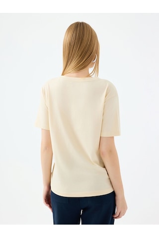 LOFT Regular Fit Kadın Tshirt K.kol Lf2038952 Q1.v1 Bej