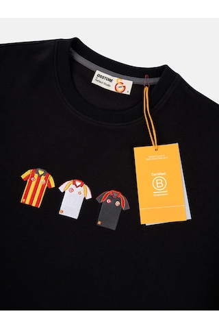Gsstore X Reflect Studio Basic Yaka Forma Icon Sweatshirt E242402 Siyah