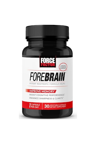 Force Factor Forebrain Nootropic Brain Memory Cognitive Bacopa And Huperzine A 30 Caps