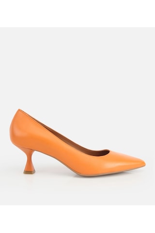 Hotiç Kadın Deri Turuncu Kısa Topuklu Stiletto 01ayh321860a570 01ayh321860a570 TURUNCU