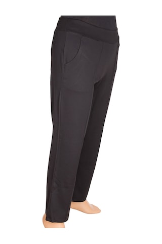 Barem Kadın Çima Dikişli Çelikli İnterlok Siyah Pantolon Siyah
