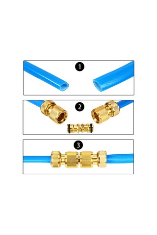 2'li Pirinç Hortum Bağlantı Parçaları Pirinç Çift Erkek Bağlantı Parçası Diğer