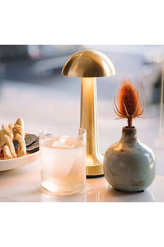 Cata Şarjlı Masa Lambası 3 Renk Modlu - Lizbon Gold Kasa CT-8429