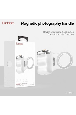 Coverzone Manyetik Kamera Tutucu Grip Bluetooth 5.3 Uzaktan Kumandalı 10m Çekim Mesafesi Kontrollü 2 Kademeli Deklanşörlü Ergonomik Telefon Çekim Aparatı Tripod Uyumlu Zp37 Sku: Smgstkc2efac7f8e