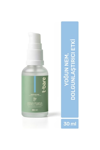 T-bare Hyaluronik Asit Serum 30ml – Yoğun Nem, Cilt Dolgunlaştırıcı Yüz Serumu