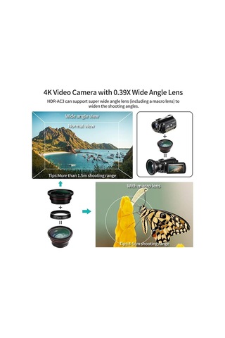 Ordro AC3 4K Kamera Video Kamera