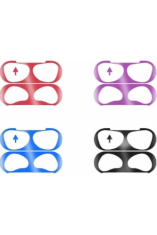 Htstore Zore Apple Uyumlu AirPods 3. Nesil Kir Önleyici Sticker Siyah