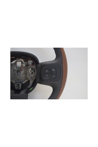 Fiat 500 Direksiyon Simidi Kahverengi Siyah Deri F1 Tuşlu