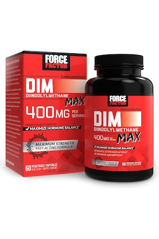 Force Factor Estrogen Balance For For Hormonal Acne, Metabolism, Menopause Dım Max, 400 Mg, 60 Caps