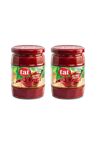 Tat Acı Biber Salçası 550 Gr Cam X 2 Adet