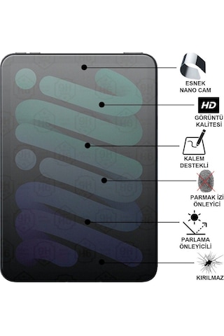 Samsung Galaxy Uyumlu Tab A8 Sm-x200 Mat Kırılmaz Cam Nano Ekran Koruyucu