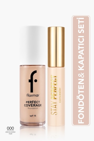 Yoğun Kapatıcılık Sunan 2'li Fondöten&kapatıcı Seti - Açık Ten/soğuk Alt Ton SET137