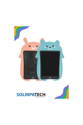 Mavi Panda Ekranlı 8.5 inç LCD Yazı ve Çizim Tahtası