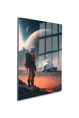 Space/uzay Yapay Zeka Özel Tasarım Cam Tablo Ofis, Mutfak Çocuk Odası, Salon 128