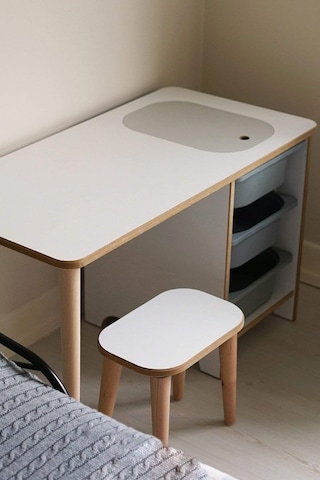 Moniev Çocuk Çalışma Masası Oyun Ve Etkinlik Masası Aktivite Gri