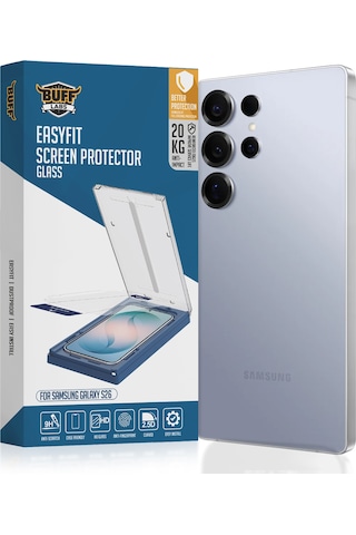 Buff Samsung Uyumlu Galaxy S26 Easyfit Glass Uygulama Aparatlı Ekran Koruyucu