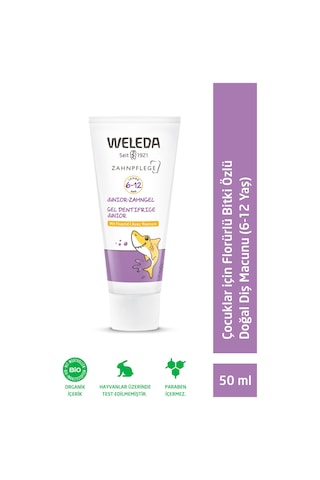 Weleda Çocuklar için Florürlü Bitki Özlü Doğal Diş Macunu 50ml (6-12 Yaş)
