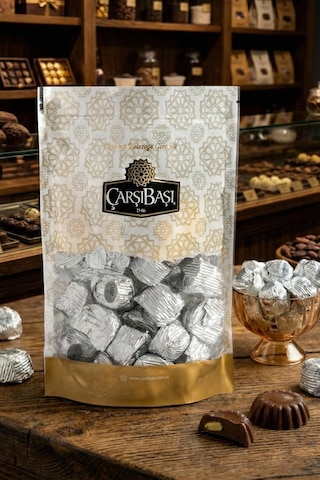 Fındıklı Sütlü Çikolata Kristal Gümüş 500 Gram