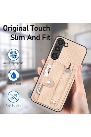 Wondernest Samsung Uyumlu S22 Kılıfı Kickstand Askılı Cüzdan Bıçak Alet 5g + Fa