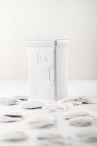 Akrilik Beyaz Şeker Kahve Çay Kavanozu 500 Ml Vakum Kapak