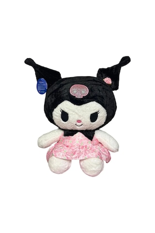 Karikatür Peluş Kuromi Sanrio Cool Peluş Oyuncak Açık Pembe - Siyah