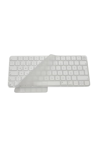 Magic Keyboard 3 İle Uyumlu Klavye Koruyucu A2449 A2450 A3118 A3203, Touch Id Uyumlu, Silikon 0.3 Mm Ultra İnce, Yıkanabilir, Toz-sıvı Koruma, Sessiz Yazım Şeffaf