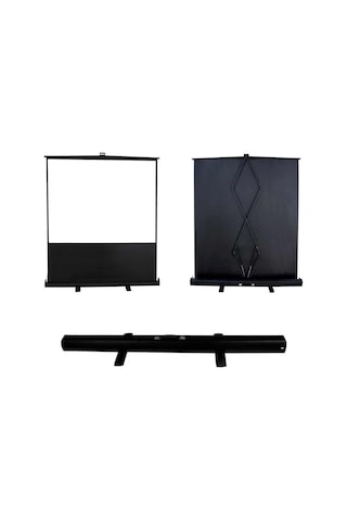 Codegen 145x82 Cm Taşınabilir Portatif Pull Up Floor Screen Projeksiyon Perdesi