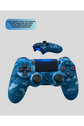 Buğz Ps4 Kablosuz Oyun Kolu Gecikmesiz Bağlantılı Ergonomik Tasarımlı