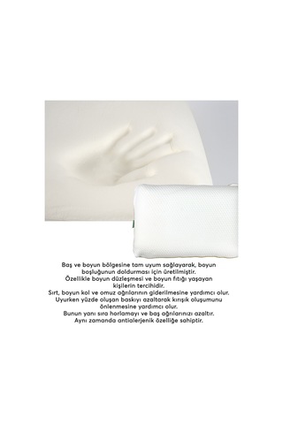 Bedline Visco Hight Comfort Yastık 39 58 16 Cm 2 Adet Beyaz
