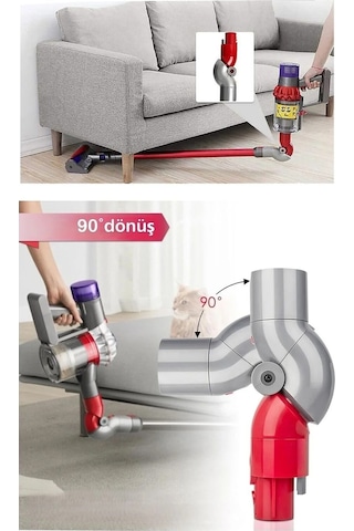 Dyson V12 Detect Slim V10 Slim Uyumlu Mobilya Altı Adaptörü