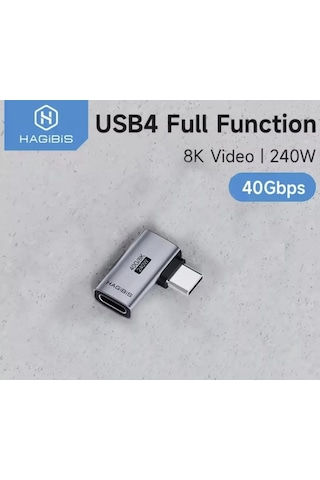Hagibis 240w 8k 40gbps Çevirici Dönüştürücü Adaptör Ce Lisanslı