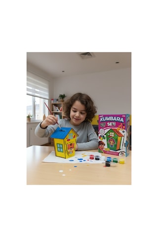 Ahşap Kumbara Boyama Seti