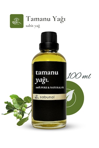 Sabunal Tamanu Yağı 100 ML Soğuk Sıkım Cilt Ve Saç Bakım Yağı