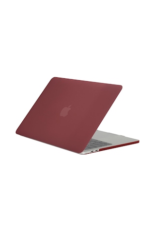 Blogy Apple Uyumlu MacBook Pro 14.2 İnç Crystal Fit Kılıf Kırmızı