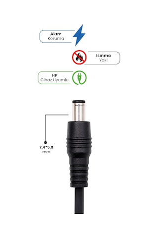 Hp Laptop Notebook Adaptörü Şarj Aleti 19v 7.89a 150w 7.4 5.0mm Kalın Uç Yerli Üretim